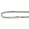 Men's Solid 10K White Gold Franco Chain Necklace 26-40in,4mm