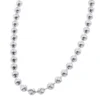 10K White Gold Moon Cut Chain 5mm 22-40in