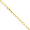 14K Yellow Gold Ball / Combat / Dog Tag Chain 3mm 24-40in
