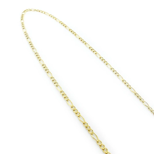 Men's 14K Yellow Gold Figaro Chain 2.5mm 22-24in - Image 2