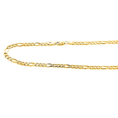 14K Yellow Gold Figaro Chain Item 4mm 20in - 40in