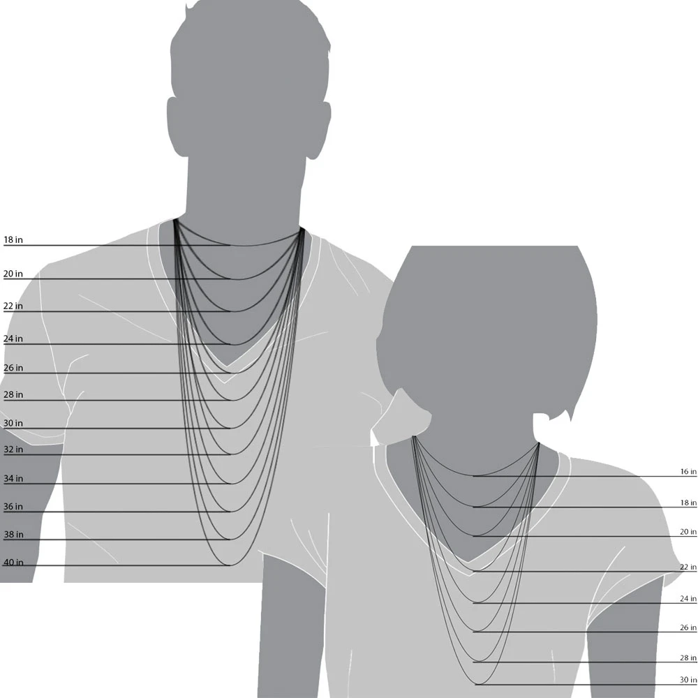 LUXURMAN Solid 10K White Gold Box Chain For Men & Women 1mm Wide - Image 10