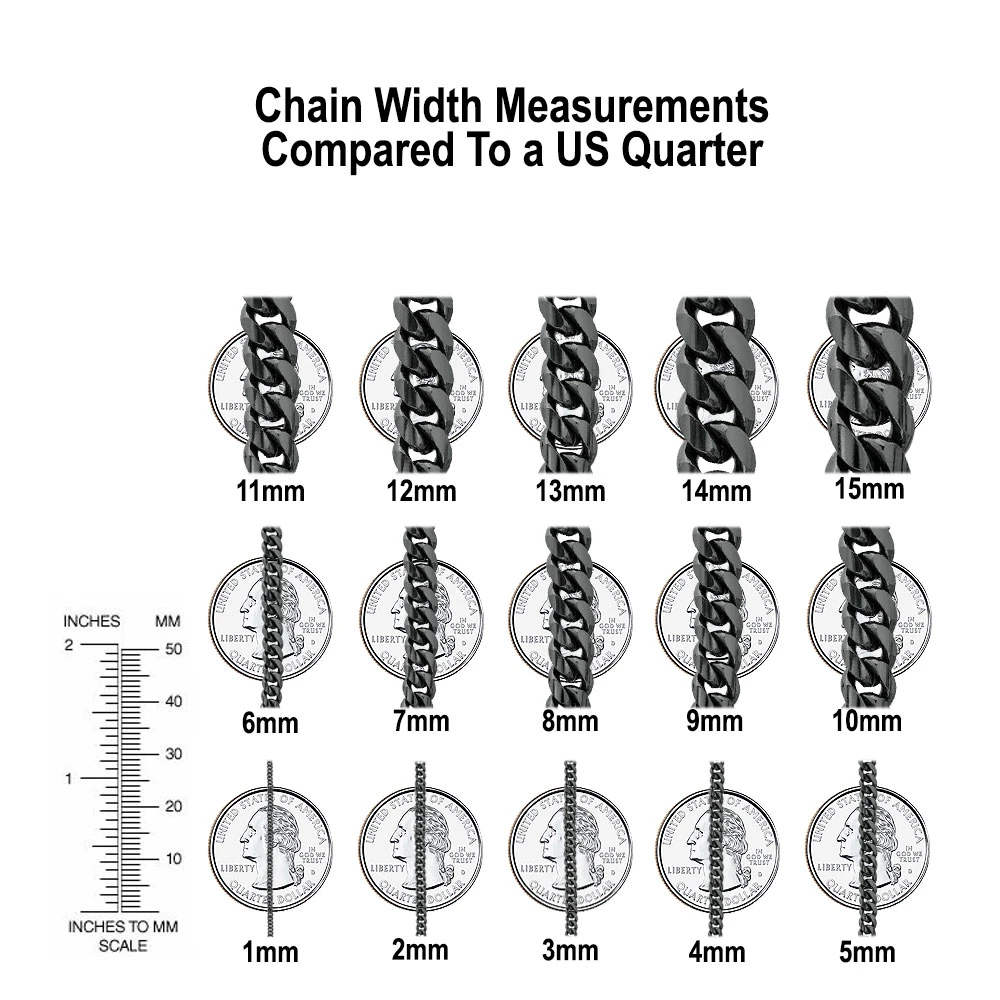 10K White Gold Miami Cuban Link Chain In 22-40in 11mm - Image 5