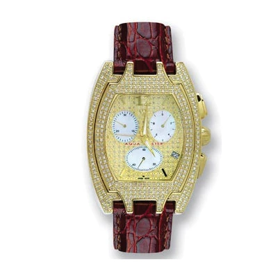 Aqua Master Iced Out Men's 3.50ct Diamond Watch