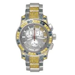 Aqua Master Blue Yellow Diamond Watch 13ct