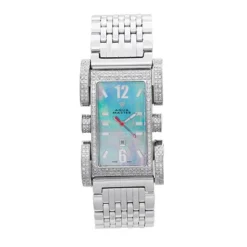 Aqua Master Diamond Ladies Watch 2.75ct Flex Aquamarine Dial