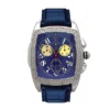 Aqua Master Men's Diamond Blue Dial Watch 1.50ct