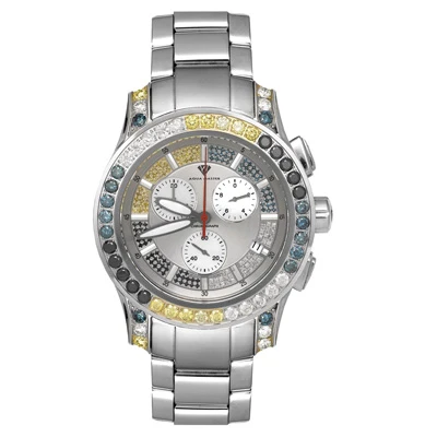 Aqua Master Men's Fancy Color Diamond Watch 8ct