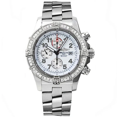 Breitling Custom Diamond Bezel For Super Avenger 1.20 Carats - Image 2