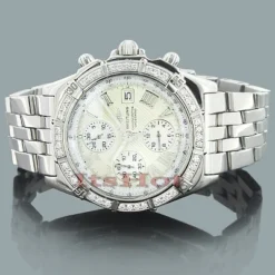 Diamond Breitling Watch 2.8ct