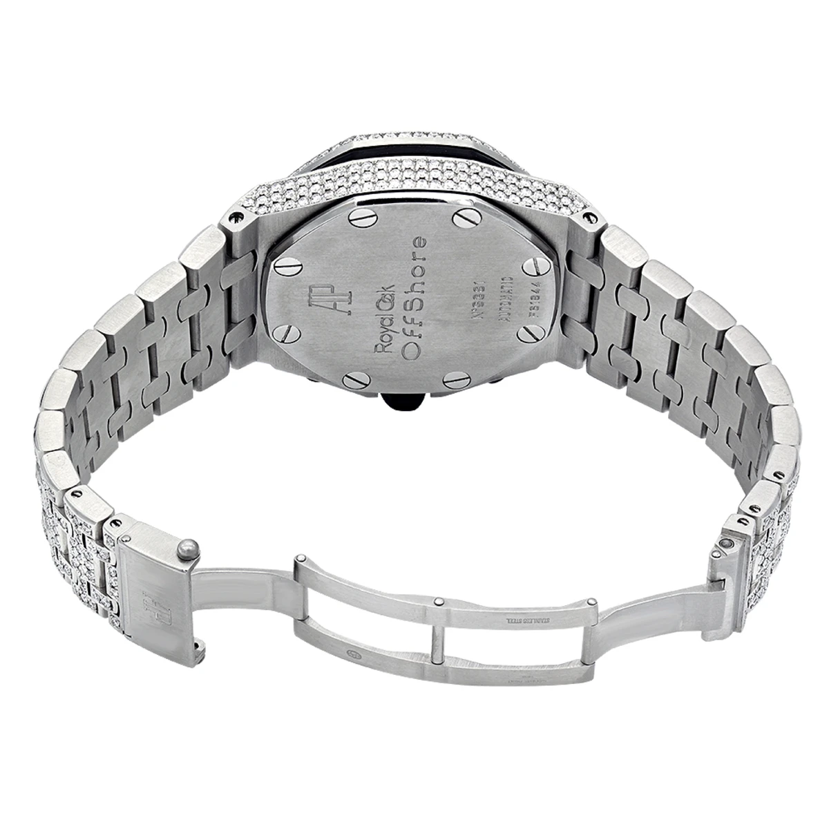 43mm Iced Out Diamond Audemars Piguet Royal Oak Offshore Men's Watch 21.75ct - Image 2