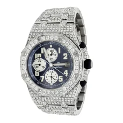 43mm Iced Out Diamond Audemars Piguet Royal Oak Offshore Men's Watch 21.75ct