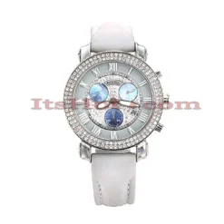 Diamond Benny Co Watch Ice Dial Watch 2.9ct Men's White