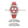Diamond Benny Co Watch Men's 6ct Red