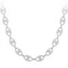 Diamond 14K White Gold Gucci Link Diamond Necklace 24in.-31in.