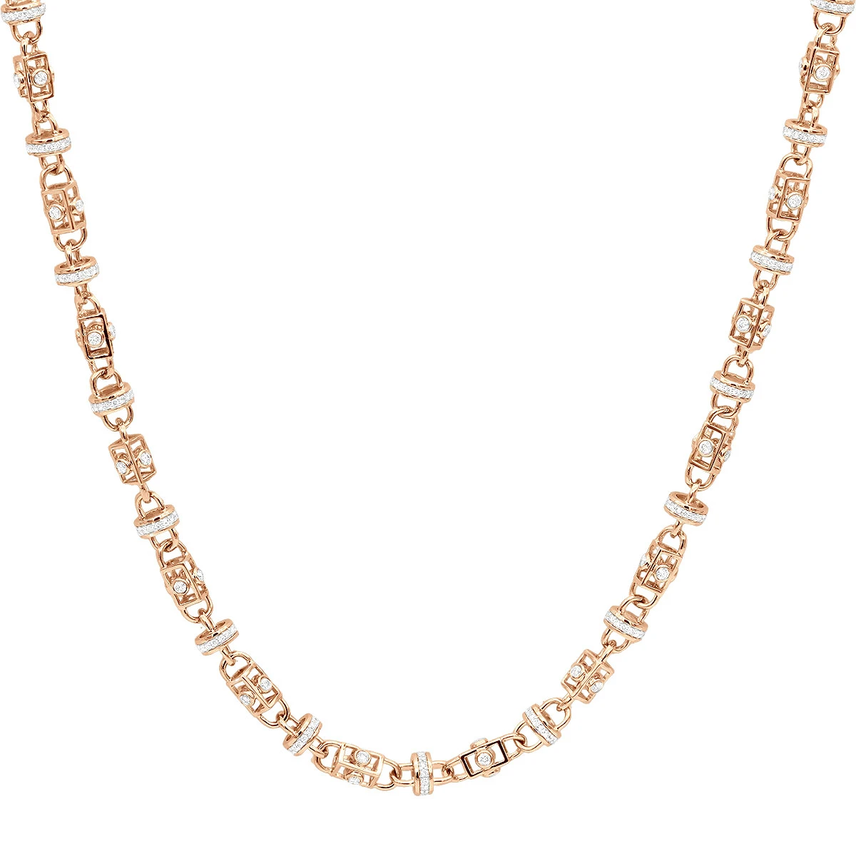 Diamond Hip Hop Chain 14K White Gold 11.00ct - Image 3