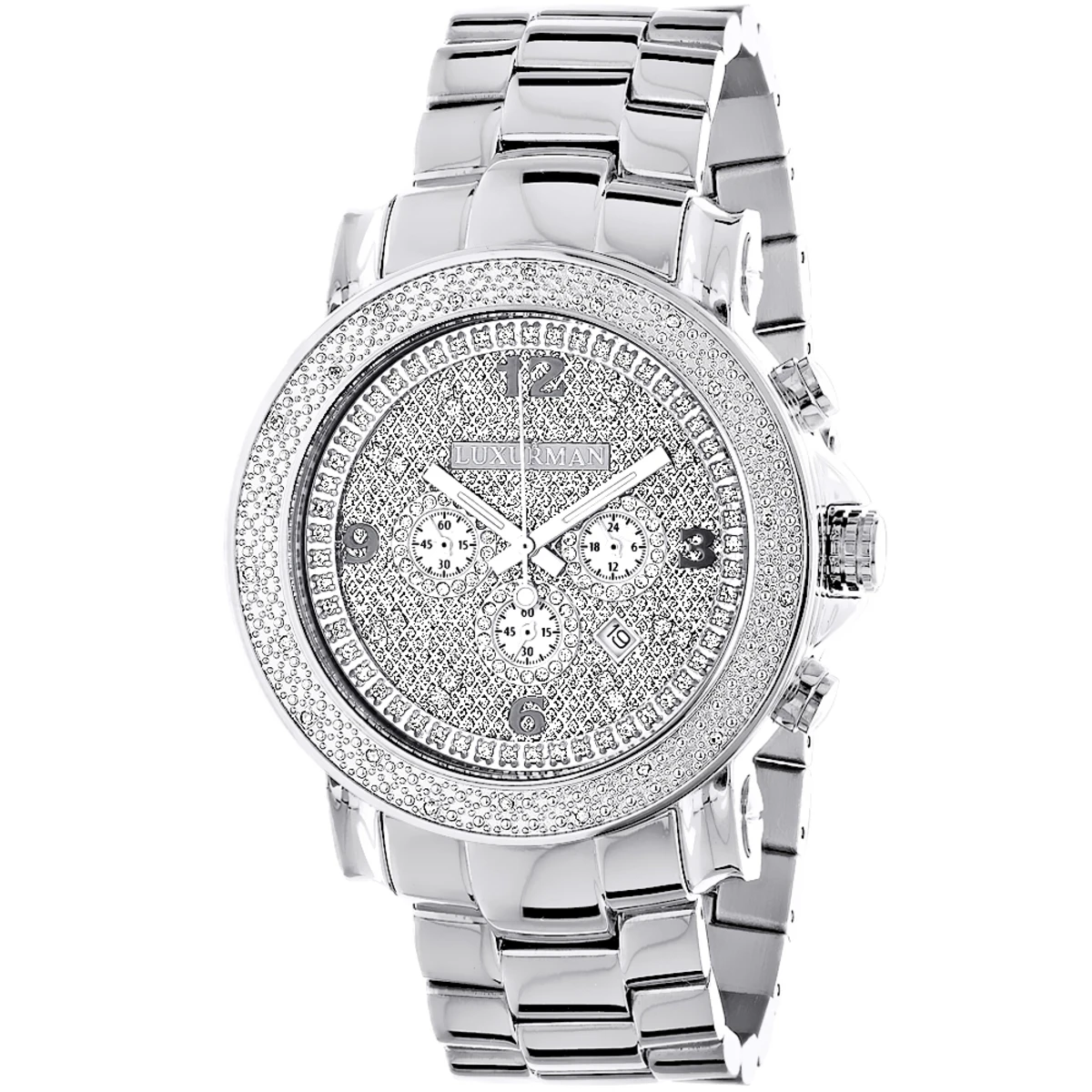 Diamond Watch Bezel For Men's Luxurman Escalade Watch 0.25ct - Image 3
