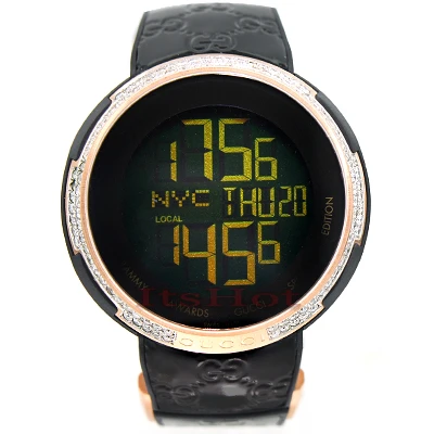 114 I-Gucci Men's Limited "Latin Grammy" Edition 2.80ct Diamond Watch YA114102