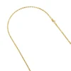 Hollow 14K Yellow Gold Rope Chain For Men & Women 2.5mm Wide