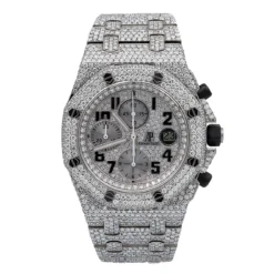 Iced Out Audemars Piguet Royal Oak Offshore Men's Diamond Watch 42mm 26.25ct