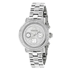 Iced Out Diamond For Women 2ct Luxurman Montana Diamond Watch