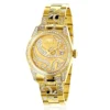 Iced Out Luxurman Tribeca Ladies Diamond Watch 18k Yellow Gold Plated