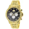 Iced Out Men's Diamond Watch 1.25ct Yellow Gold Plated Luxurman Liberty