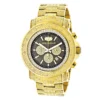 Iced Out Men's Diamond Watch Luxurman 2ct Yellow Gold Plated