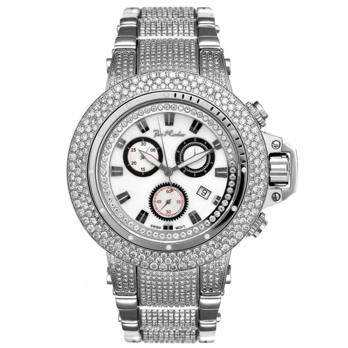 Iced Out Joe Rodeo Razor Diamond Watch 24ct - Image 2