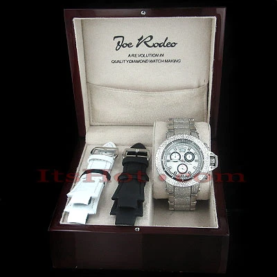 Iced Out Joe Rodeo Razor Diamond Watch 24ct - Image 5
