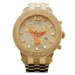 Joe Rodeo Broadway 5ct Men's Diamond Rose Goldtone Watch
