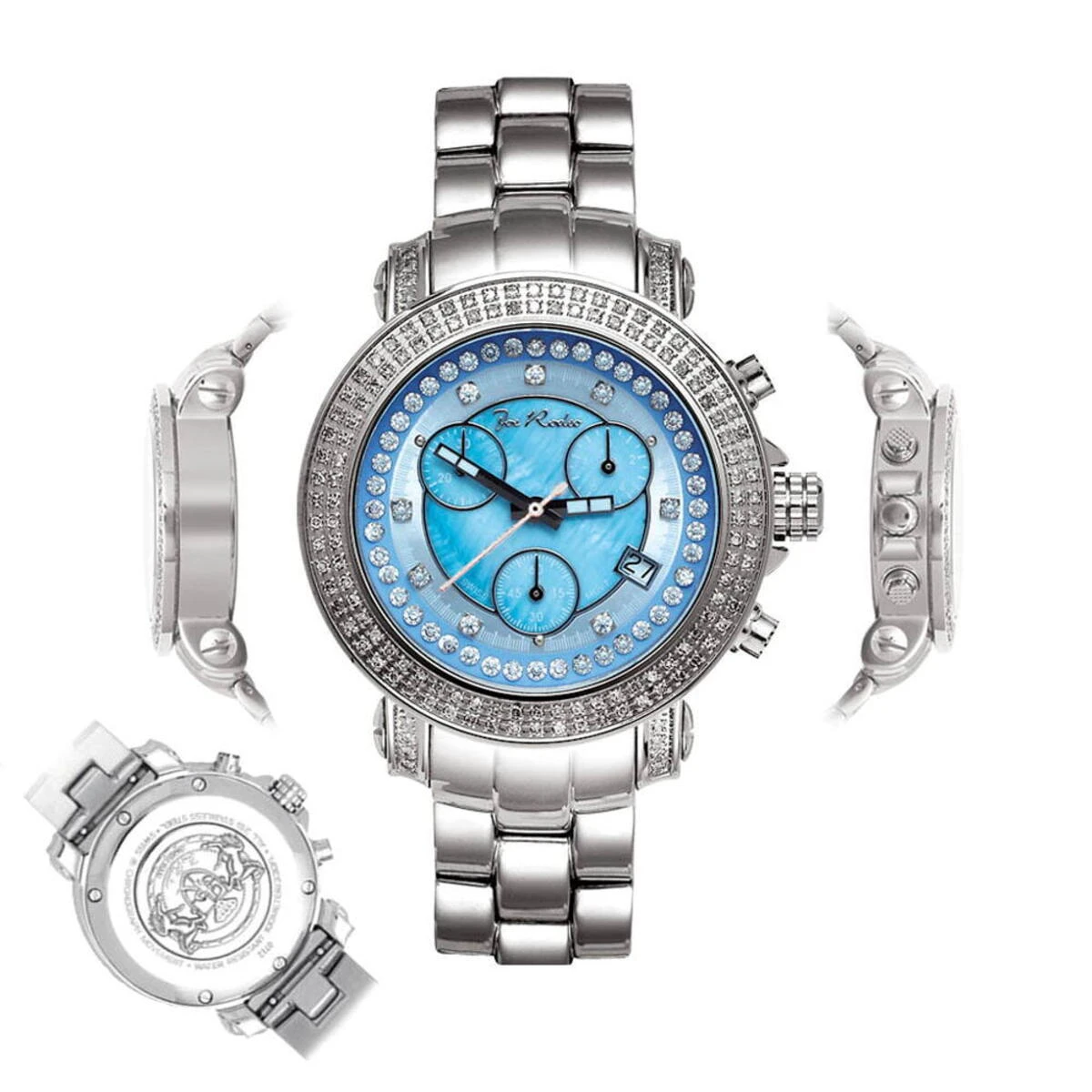 Joe Rodeo Diamond Watch For Women 1.25ct Rio Blue MOP - Image 6