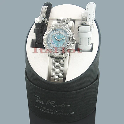 Joe Rodeo Diamond Watch For Women 1.25ct Rio Blue MOP - Image 5