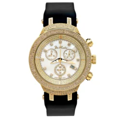 Joe Rodeo Diamond Yellow Tone JoJo Master Watch 2.20ct