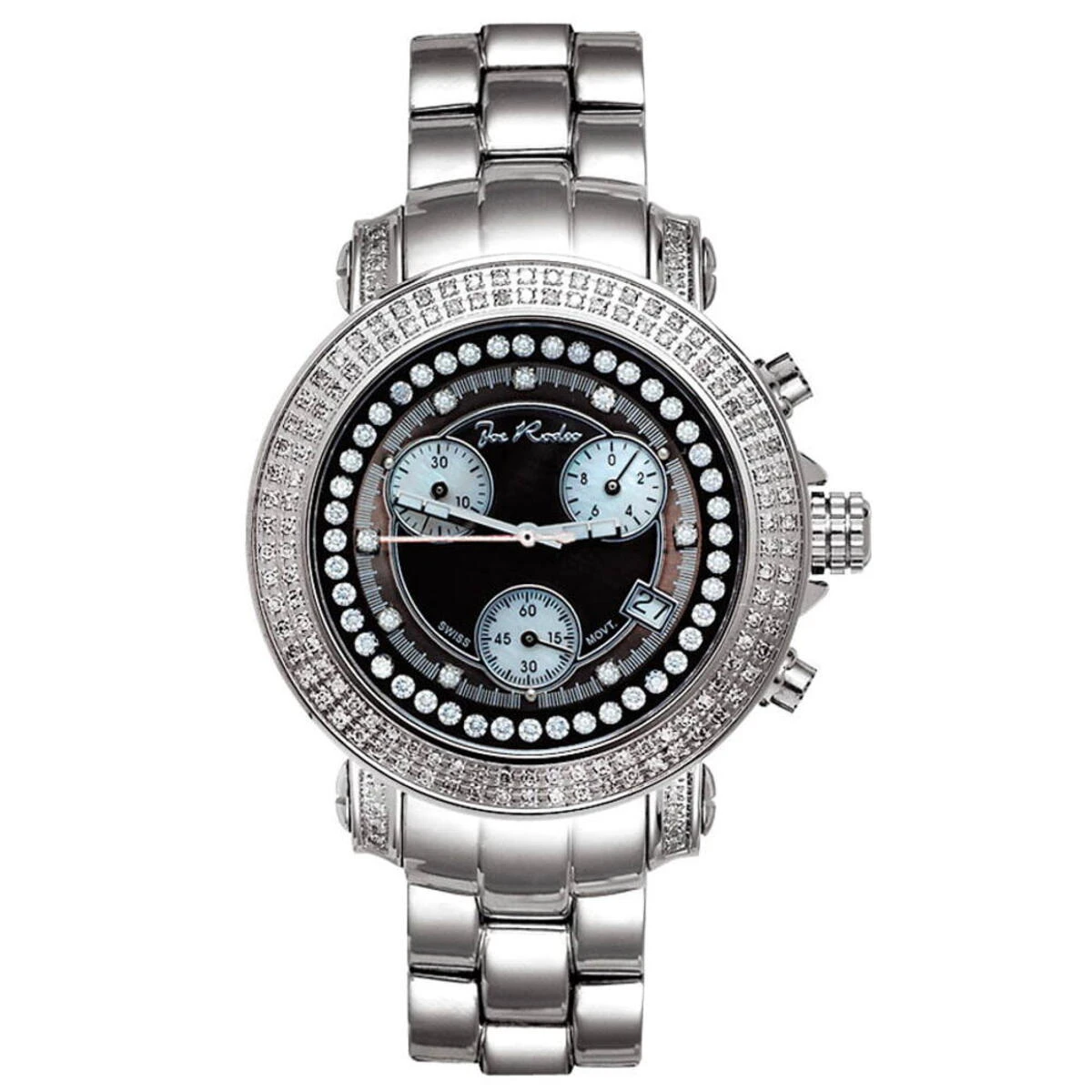 Joe Rodeo Women's Diamond Watch 1.25ct Rio Black MOP