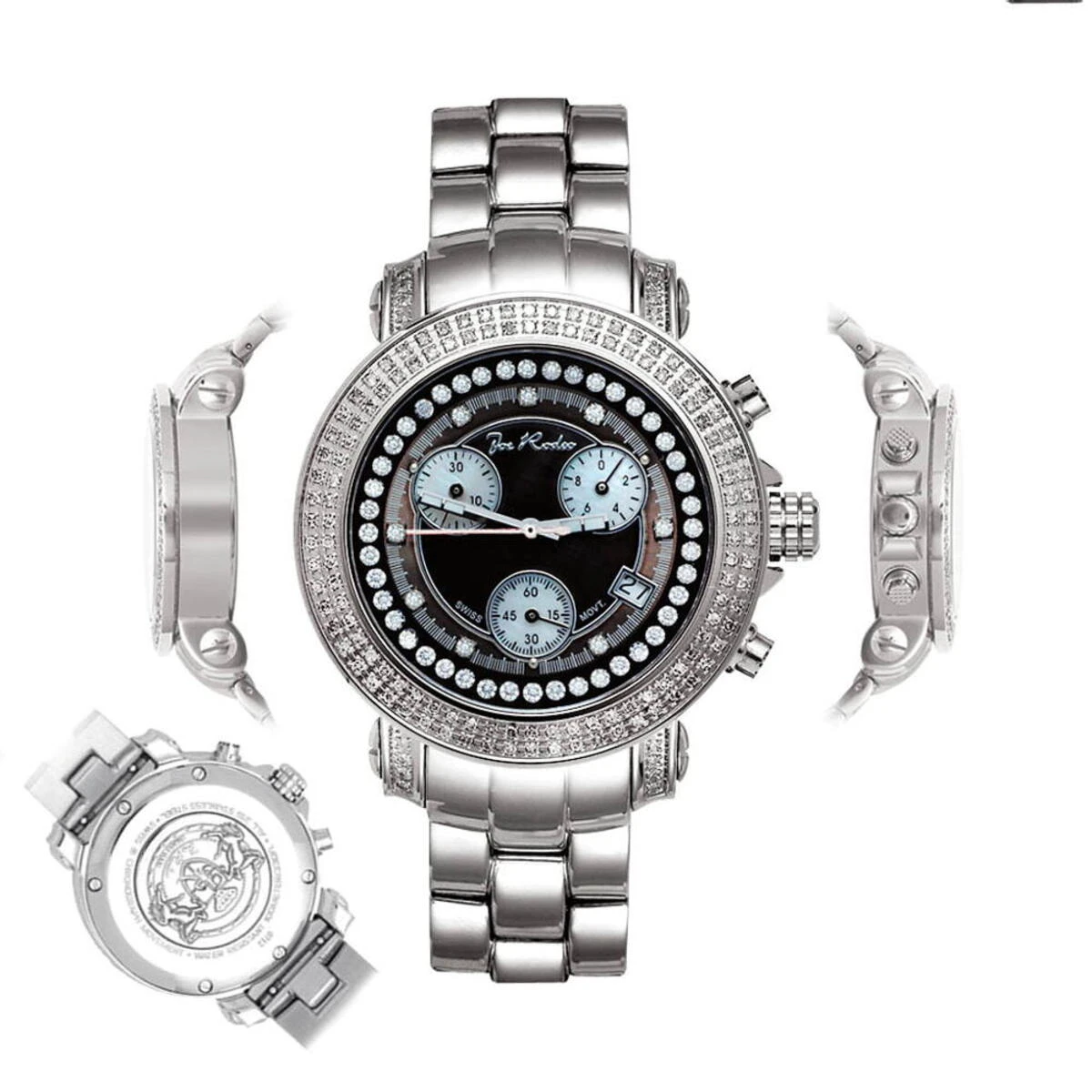 Joe Rodeo Women's Diamond Watch 1.25ct Rio Black MOP - Image 6