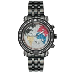 JoJo Joe Rodeo Watch - Classic World Map 1.75ct Black