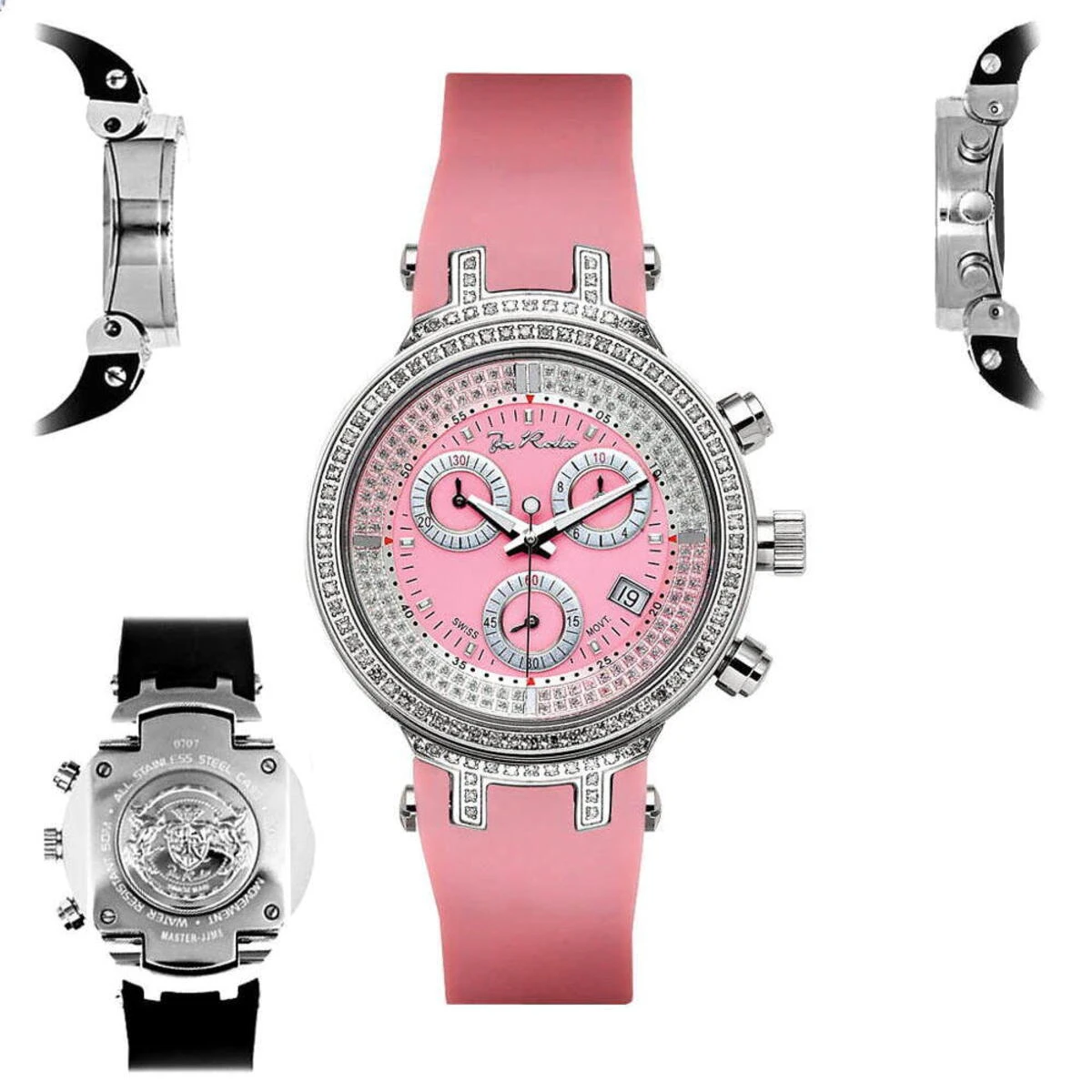Ladies Diamond Joe Rodeo Watch Pink Master 0.90ct - Image 8