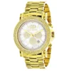 Large Luxurman Men's Watch With Diamonds 0.25ct Yellow Gold Plated Escalade 48mm