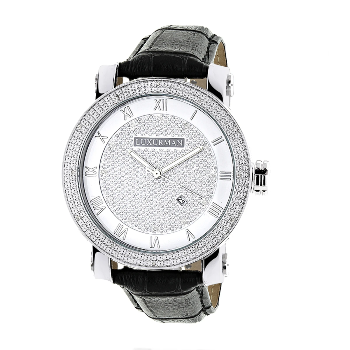 Luxurman Diamond Men's VS Diamond Watch .18ct