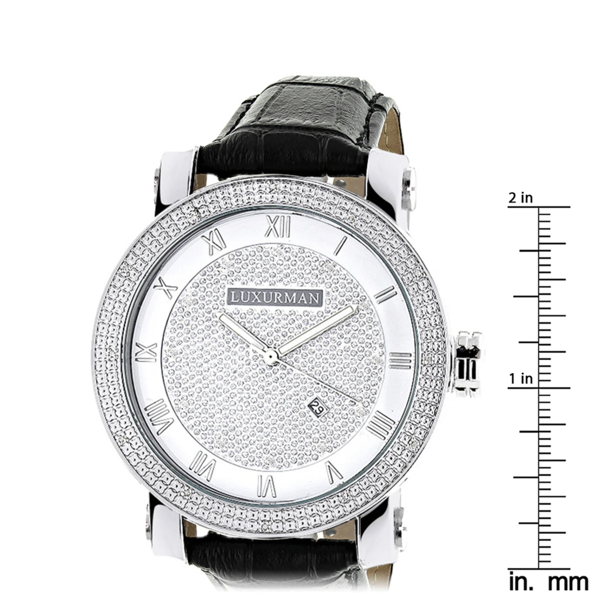 Luxurman Diamond Men's VS Diamond Watch .18ct - Image 5