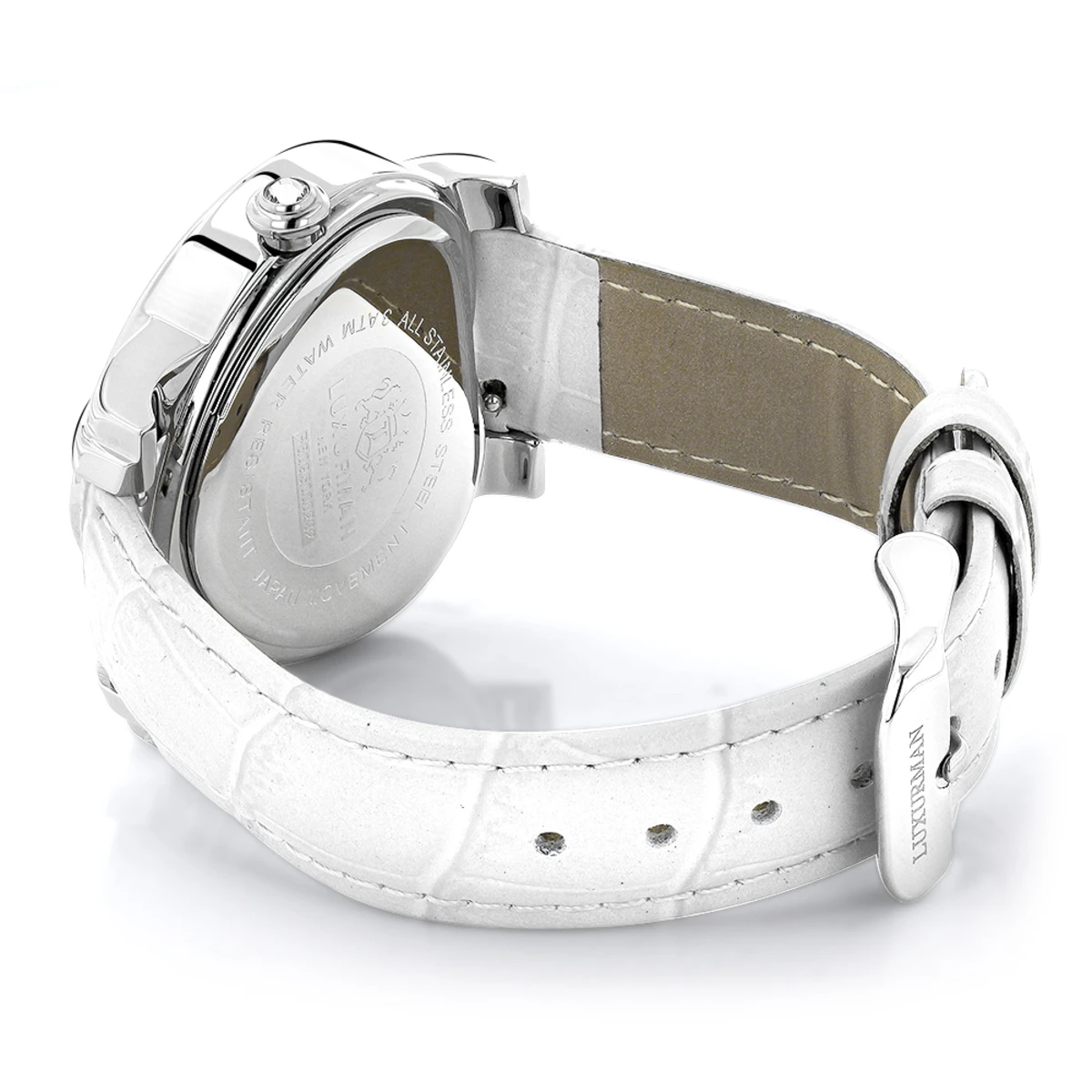 Luxurman Ladies Diamond Heart Watch 0.30ct White - Image 2