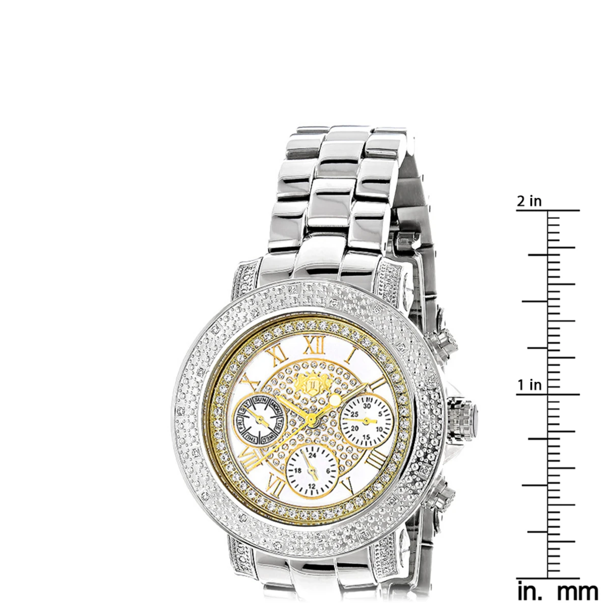 Luxurman Ladies Diamond Watch 0.3ct Two Tone - Image 5