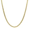 Luxurman Men's Solid 14K Yellow Gold Gold Miami Cuban Link Chain 7mm 22-40in