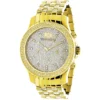 Luxurman Men's Diamond Watch 0.25ct Yellow Gold Tone