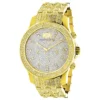 Luxurman Men's Diamond Watch Yellow Gold Tone 1ct