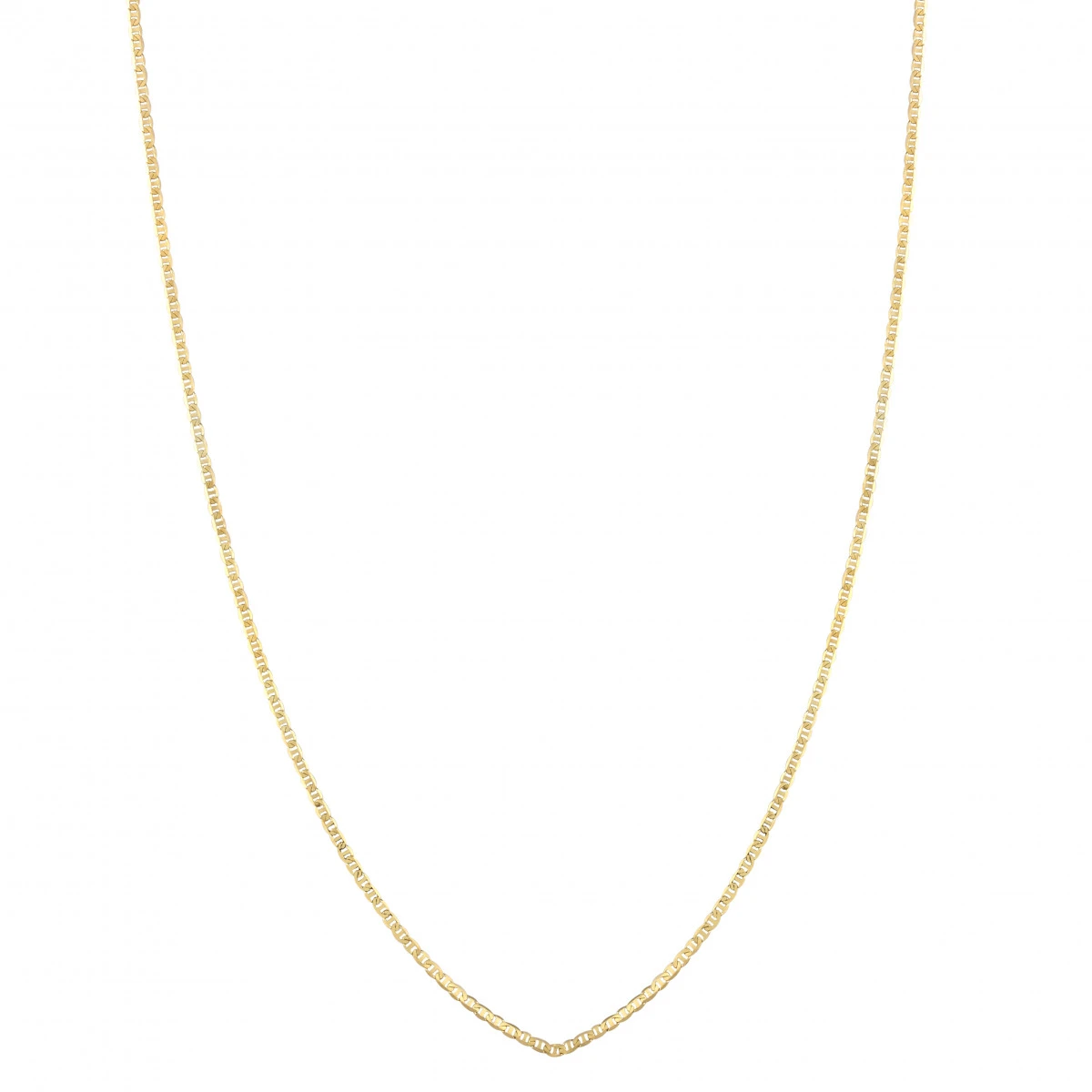 LUXURMAN Solid 10K Yellow Gold Mariner Chain For Men & Women 2.3mm Wide - Image 3