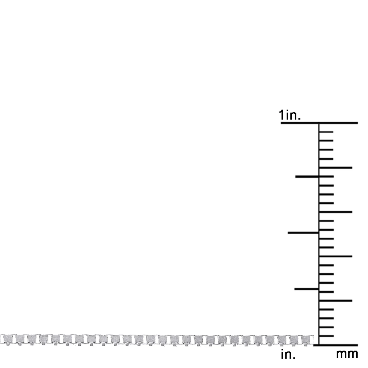 LUXURMAN Solid 14K Yellow Gold Box Chain For Men & Women 1.1mm Wide - Image 5