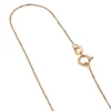 Solid 14K Rose Gold Box Chain For Women 0.6mm Wide By LUXURMAN