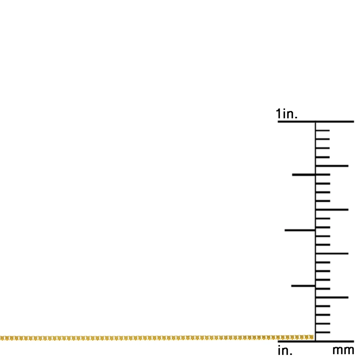 LUXURMAN Solid 14K Yellow Gold Box Chain For Women 0.7mm Wide - Image 5